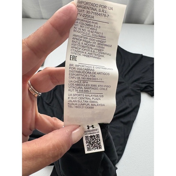 Under Armour Tech T-Shirt Performance Training Gym Athletic Black Large Loose Fi - Picture 4 of 5